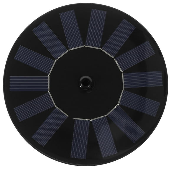 Raindrops Solar Powered Water Fountain Black Floating Pump for Garden Patio Decoration