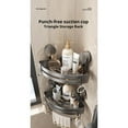 thumbnail image 7 of 3-Pack Black Triangle Shower Caddy 3-Tier Corner, No Drilling Heavy Duty Shower Cage with Hooks, 40 lbs Load Capacity, 7 of 7