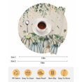 thumbnail image 6 of 15 Inch Round Placemats Set of 6, Green Blue Pumpkins Fall Non Slip Heat Insulation PP Table Mats, Thanksgiving Eucalyptus Leaves Rustic Washable Place Mats for Kitchen Dining Party Table Decor, 6 of 7