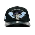 thumbnail image 2 of VAGO Style EL AZUL Gorra Artesanal Negra Visera Curva, 2 of 5