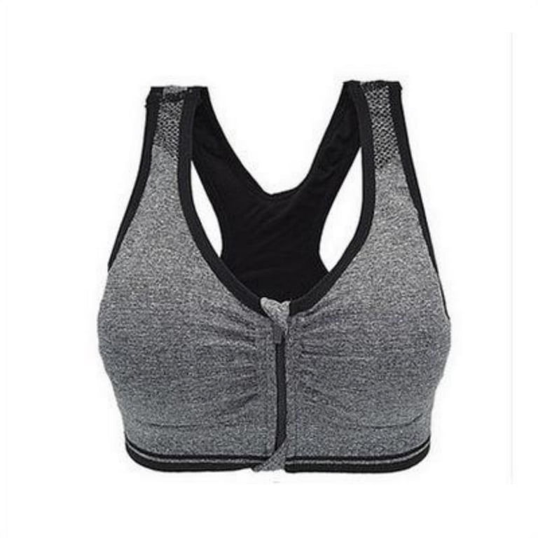 2019 HOT Bras Sports BH Bra Front Zipper Top SEXY Women Fitness Push up Gym  Running Shockproof Workout Fast Dry Vest 3XL-M 