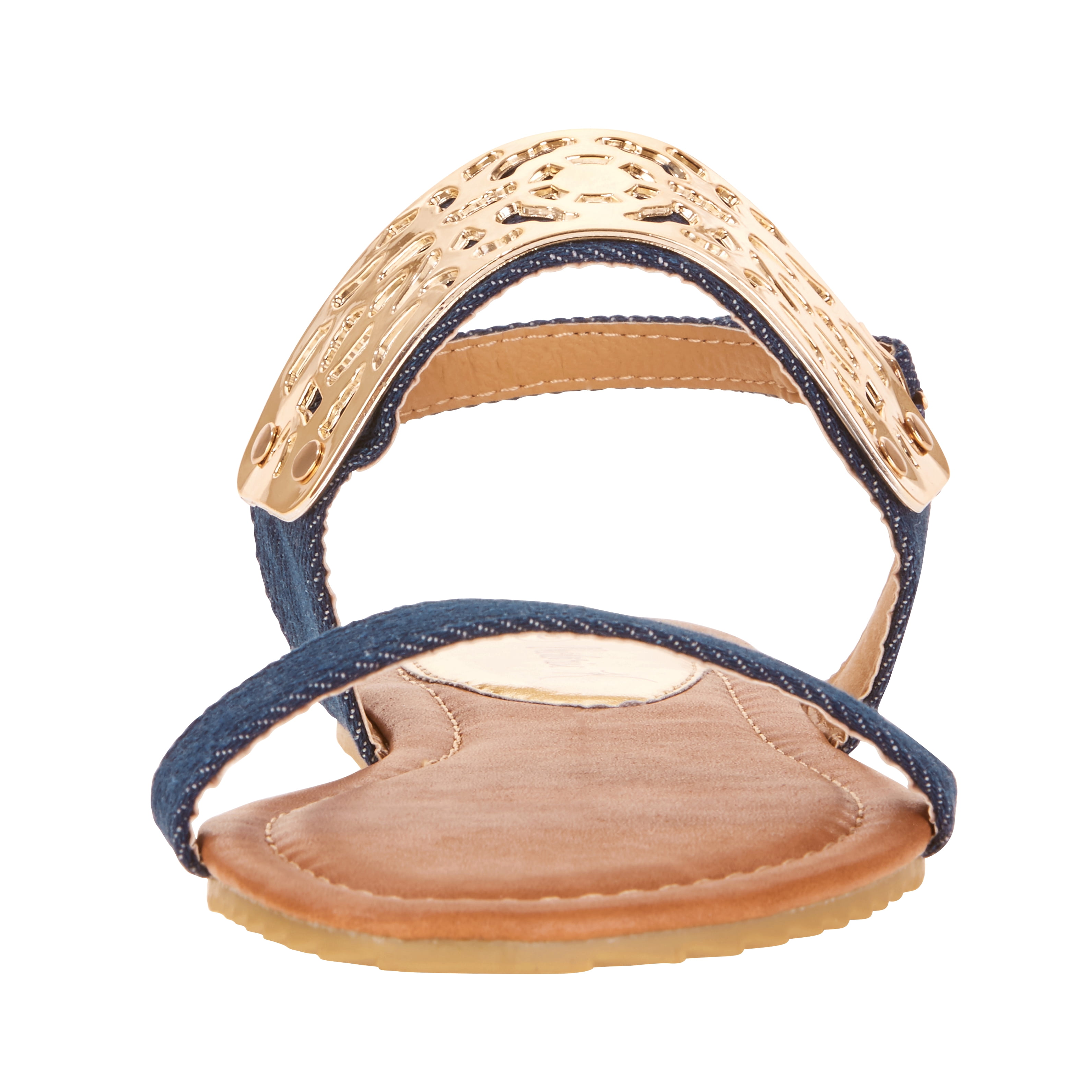 Victoria K Women's Gold Cuff Fashion Sandals