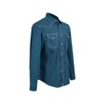 thumbnail image 2 of Camisa Vaquera Wrangler De Hombre 98B azul CH, 2 of 6