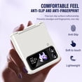thumbnail image 3 of ELEHOLD for Samsung Galaxy Z Flip 4/3 Rugged Case with Hinge Protection Hard PC Shockproof Protective Case Slim Lightweight Cover for Samsung Galaxy Z Flip 4/Z Flip 3,White, 3 of 7