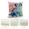 thumbnail image 4 of Nawypu  Watercolor Dog Beagle Cushion Cover Beagle Colorful Dog Silhouette Pillow Case New Puppy Dog Pillows Nursery Decor Modern Throw Pillow Covers for Sofa Chair Car, 4 of 5