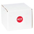 thumbnail image 4 of Tape Logic DL1084 2 in. Circle - Hot High Gloss Labels, Red & White - Roll of 500, 4 of 4