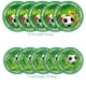 thumbnail image 3 of Suministros para fiestas de cumpleaños infantiles con temática de dibujos animados de fútbol, platos de papel, manteles, banderas, cuchillos, tenedores y cucharas., 3 of 4