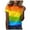A-Orange606, variant on Wxolcjlv Womens Tee Tops Crew Neck Short Sleeve Pride Month Rainbow Print Lightweight Soft Colorful Trendy Top,Sizes S-XXL