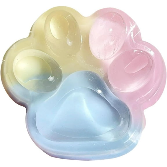 Handmade Jelly Squeezing Toy Silicone Cute Cat Stress Soft Resting Anxiety Relaxation Slow Rising Sensory