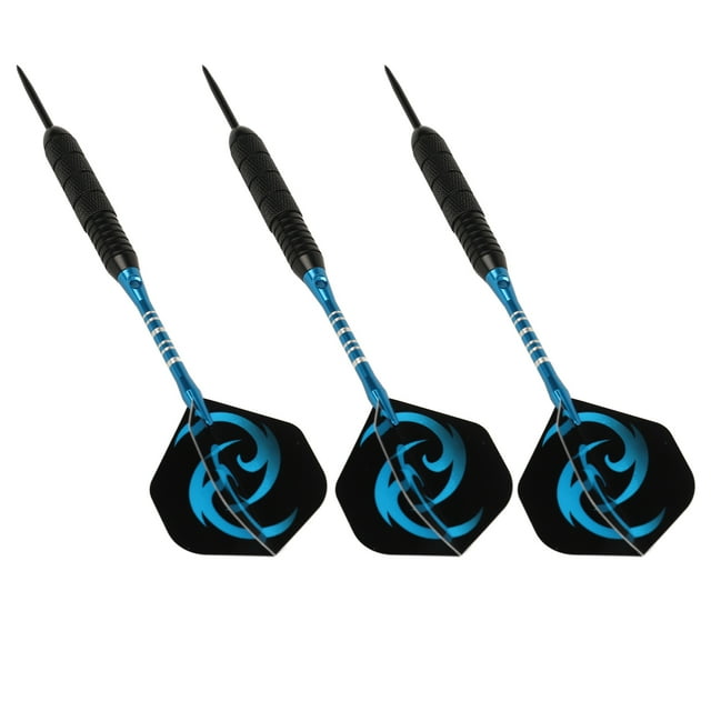 Flight Steel Tip Darts Set with Anti Slip Handle Tough Tip Material for Dartboard Home Bar