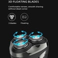 thumbnail image 2 of Snapbuy Rasoir Électrique pour Hommes, Snapbuy Rasoir Électrique Pro, Rasoir Rotatif à Tête Flottante 4D, Rasoir Électrique Étanche Ipx7, Rasoir Électrique Rechargeable Humide et Sec avec Écran LCD, 2 of 7