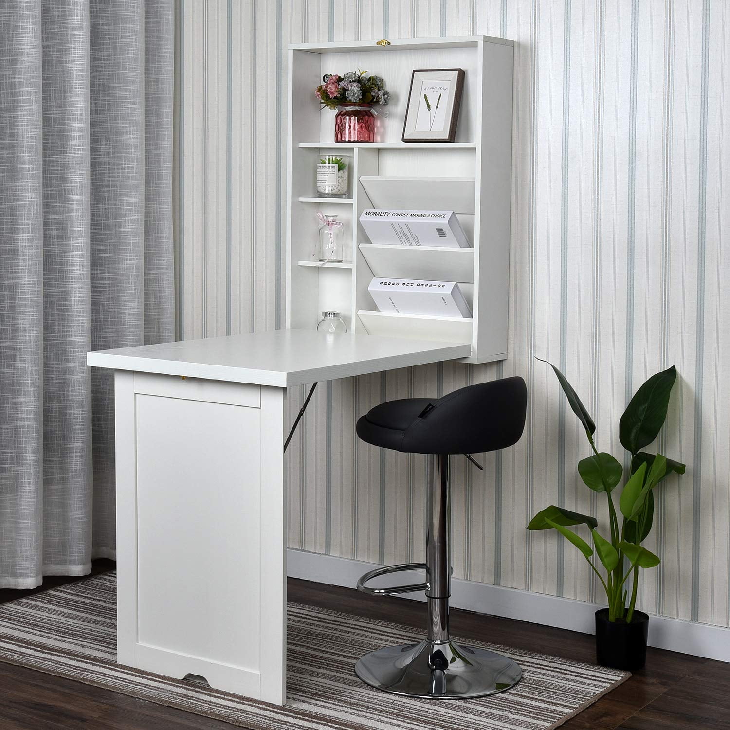  Wall Mounted Folding Desk for Small Space