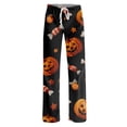 thumbnail image 5 of Cute Halloween Print Women Pajama Pants,Comfy Pj Bottom with Pockets & Drawstring,Stretch Casual Sleepwear, 5 of 5