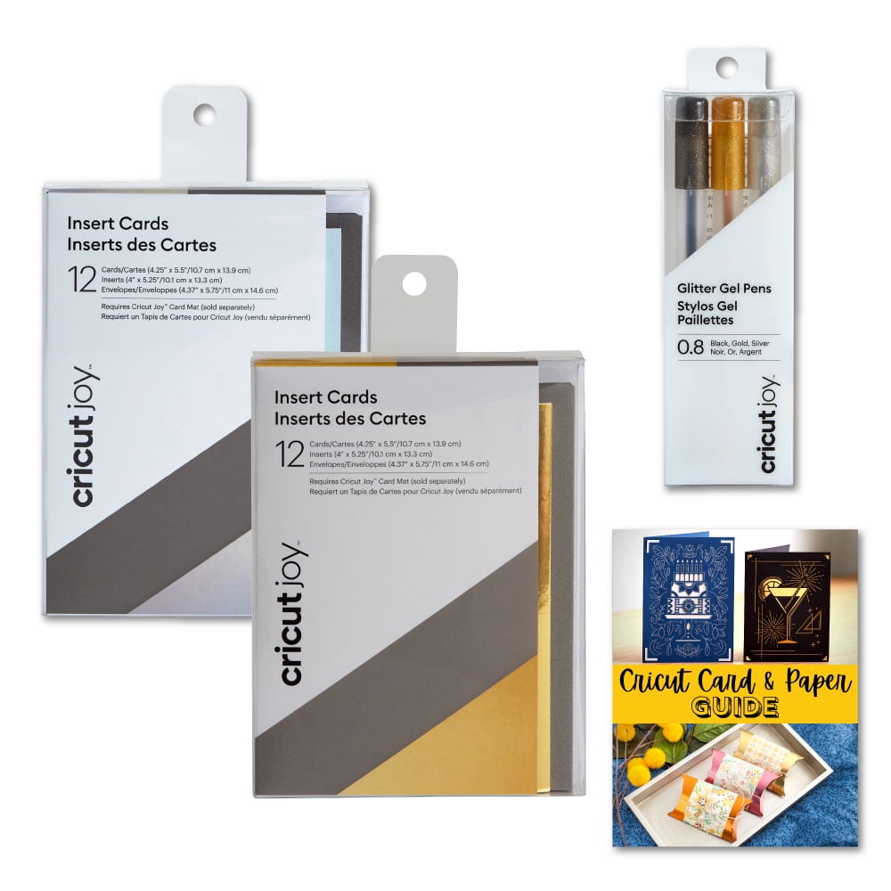 Cricut Joy Insert Cards Bundle Set, Fingerpaint, Rainbow Scales with Pens, Extra Fine Point