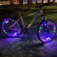 thumbnail image 1 of ¡Paquete de 2 llantas con luces LED para ruedas de bicicleta con baterías incluidas! Sea más brillante y visible desde todos los ángulos para máxima seguridad y estilo, 1 of 5