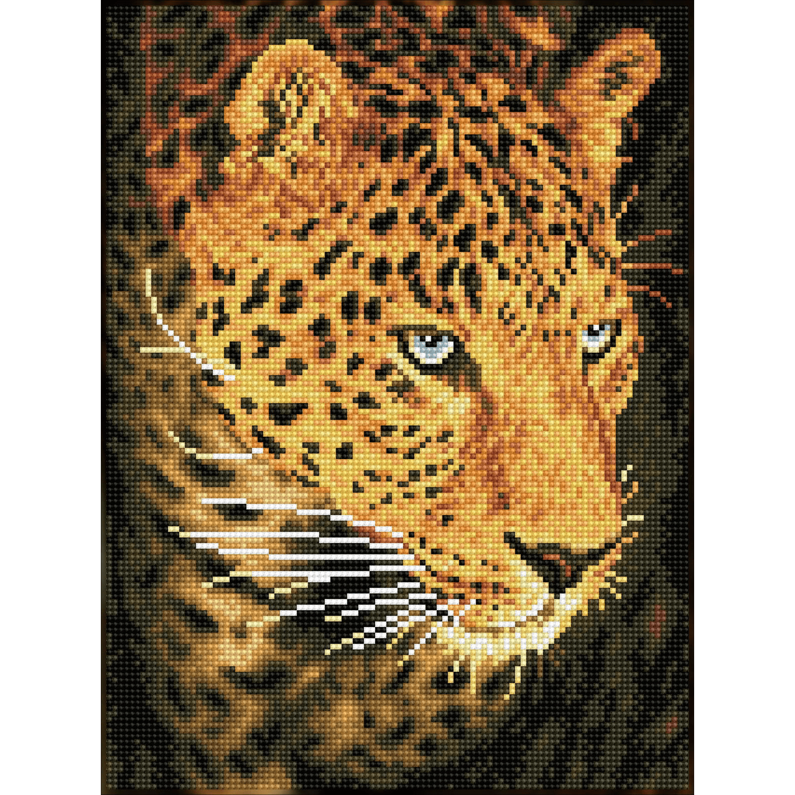 Diamond Dotz Leopard portrait Diamond Painting Kits for Adults - Diamond Art Kits a Relaxing Creative Craft Kit with Dotz Gems 15.8x11.8
