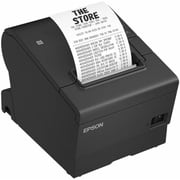 Restored Epson TM-T88VII 112 Direct Thermal POS Printer, USB and Ethernet, 180 x 180 DPI, 500 mm/sec, Black