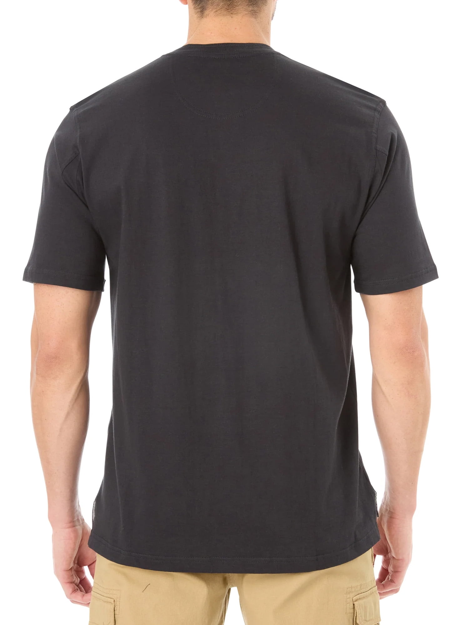 Wrangler Men's Big and Tall Button Henley T-Shirts , Big Size's up to 6XL and Tall Size's up to 5XT