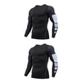 thumbnail image 2 of Minnieouse Ropa interior térmica para hombre Medias de secado rápido Esquí Correr Ropa de compresión Ropa deportiva Fitness Culturismo 1607 1607 estilo XL 2piezas, 2 of 6