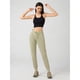 thumbnail image 5 of Pantalones de Yoga de Cintura Alta para Mujer con Puños Ajustables con Cordón y Bolsillos, Ideales para Correr, Entrenar o Ir Al Gimnasio. Caqui XL, 5 of 8