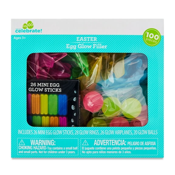 Multicolor Egg Glow Filler, 100 Pieces, Easter by Way To Celebrate