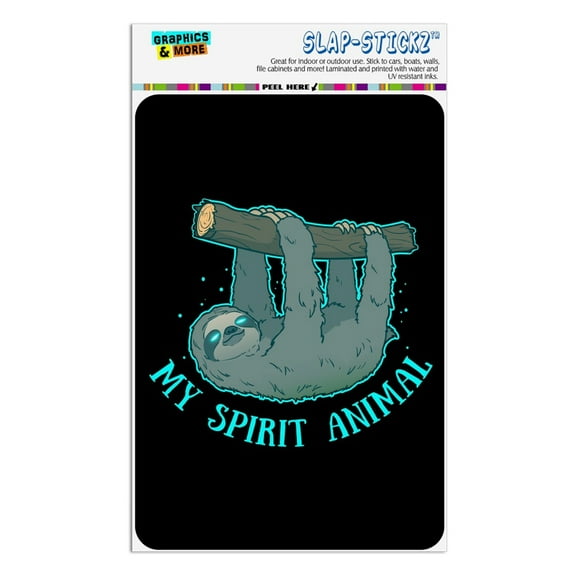 My Spirit Animal is a Sloth Home Business Office Sign