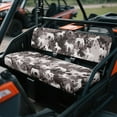 thumbnail image 2 of FKELYI Camo Grid Horse Print UTV Seat Covers Compatible with Polaris Ranger XP 1000 2017-2023 Dustproof ATV Bench Cover Backrest Protector UTV Interior Decor, 2 of 7