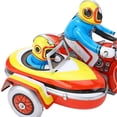 thumbnail image 3 of Vintage Iron Three-Wheeled Mechanical Motorcycle Collectible Toy for Desk Decoration, 3 of 4