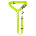 thumbnail image 2 of 2 in 1 Dog Car Seat Belt,Adjustable Pet Harness Seatbelt Headrest Restraint Safety Tethers Leashes, Pet Car Travel Accessories, Elastic Bungee Buffer Reflective Anti-Jerk 360° Rotation Buckle,Green, 2 of 9