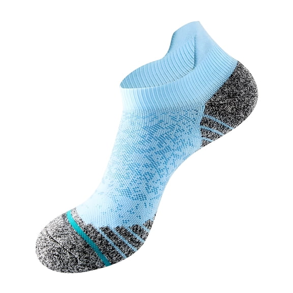 TELOLY Compression Socks for Women & Men, Ankle Plantar Fasciitis Arch Support Running Socks for Athletic Compression Ankle Socks