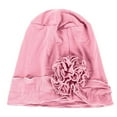 thumbnail image 3 of New Women's Mercerized Cotton Plate Flower Bottom Hat Headband Hat Side Flower, 3 of 3