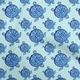 thumbnail image 1 of oneOone Georgette Viscose Medium Blue Fabric Nautical Sewing Craft Projects Fabric Prints By Yard 42 Inch Wide, 1 of 4