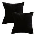 thumbnail image 2 of Spring Set Of 2 Corduroy Striped Cushion Covers 24x24 Inch Throw Pillow Covers For Living Room 24x24 In 2 Pack, 2 of 9
