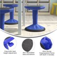 thumbnail image 4 of Flash Furniture Carter Adjustable Height Active Learning Stool for Classrooms, 14" - 18"H, Blue, 4 of 18