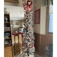 thumbnail image 7 of Northlight 6' Flocked North River Pine Pencil Artificial Christmas Tree, Unlit, 7 of 7