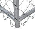 thumbnail image 6 of Lucky Dog Heavy Duty Outdoor Chain Link Dog Kennel, Silver, 10'L x 5'W x 6'H, 2 Pack, 6 of 9