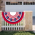 thumbnail image 4 of PATLOLLAV Patriotic American Fan Flag Independence Day Decorative Fan-Shaped Flag, Polyester Printed Hanging Flag for Holiday Parties, Garden Layouts & Patriotic Displays, 4 of 6
