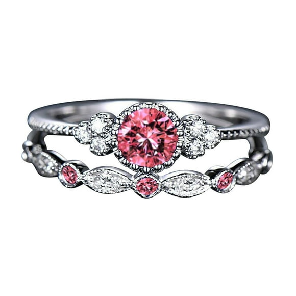 Kcodviy Ring Women's Jewelry 1 Chunky Rings for Women Rings Couple Set Pair Chunky Ring Set 510 Size Rings Ring Set for Men Trendy Rings for Women Size 9 Rings for Women Set