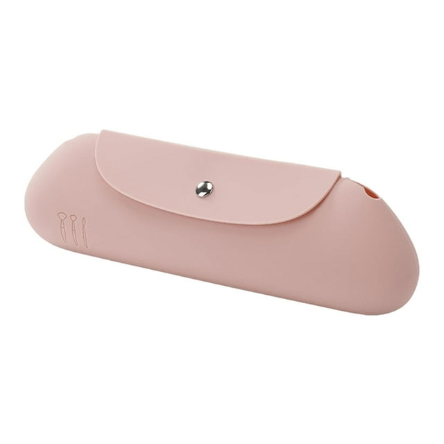 Bolsa de viaje para cosméticos, elegante organizador profesional impermeable, bolso para brochas de maquillaje Rosa