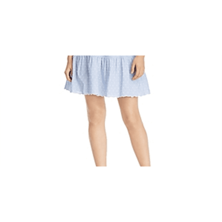 Joie Women s Adel Swiss Dot Shirt Dress Blue Size L Walmart