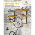 thumbnail image 3 of Storage Racks Folding Wood Organizer Heavy Duty Shelf Brackets With 6-Level 720 Lbs Capacity Yellow Metal Utility Racks Garage Wall Shelving for Indoor and Outdoor Use (4 Pack)
‎, 3 of 8