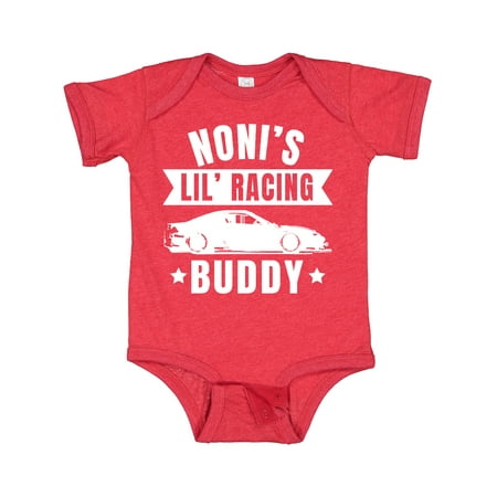 

Inktastic Nonis Lil Racing Buddy Gift Baby Boy or Baby Girl Bodysuit