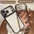thumbnail image 3 of for iPhone 17 Pro Max Case, Cute Clear Glitter Bling Diamond Rhinestone Sparkly Case Camera Lens Protectors,Plating Protective Bumper Cover for Women Girls 6.9'' 2025, Blue, 3 of 14