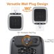 thumbnail image 4 of Ontel Handy Heater Turbo - Salida de pared con termostato ajustable, temporizador programable de 12 horas, apagado automático, silencioso, ahorro de espacio, cerámica (el embalaje puede variar), 4 of 5