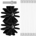 thumbnail image 1 of Adjustable Chimney Cleaning Brush Kit, Chimney Brush Set Including 12 410mm Flexible Rods and 2 Brush Heads, 1 of 5