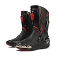 thumbnail image 2 of Zeozoom Botas De Equitación Para Motocicleta, Botas De Cuero Para Mujeres Y Hombres, Protección Antideslizante, Deportes De Carreras (Negro, Hombres Adultos, 11 Numéricos, Sistema De Tallas De Calzado, 2 of 5