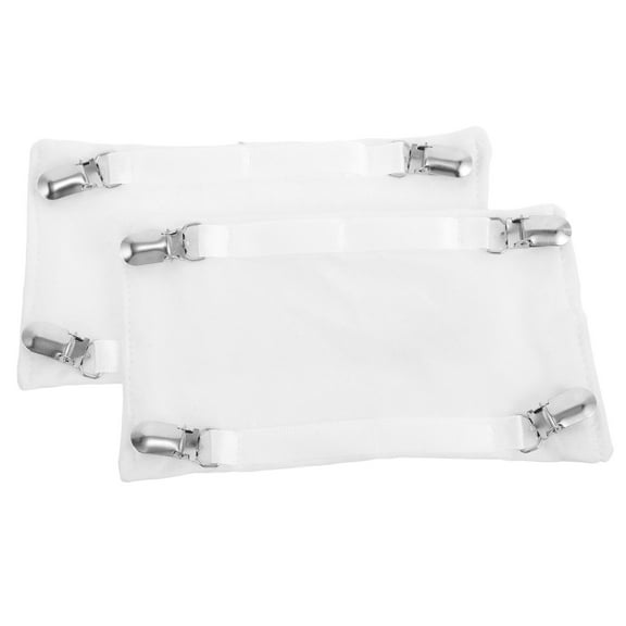 OFFIGAM 2Pcs White Cotton Bodysuit Extender Clips for Home Use Soft Skin Friendly Material Practical