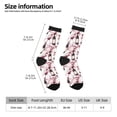 thumbnail image 2 of Balery Watercolor Wine Calcetas Largas con Estampado para Hombre y Mujer – Suaves y Transpirables, Talla Única (US 5-11), 2 of 6