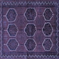 thumbnail image 1 of Ahgly Company Indoor Square Persian Blue Traditional Area Rugs, 5' Square, 1 of 4