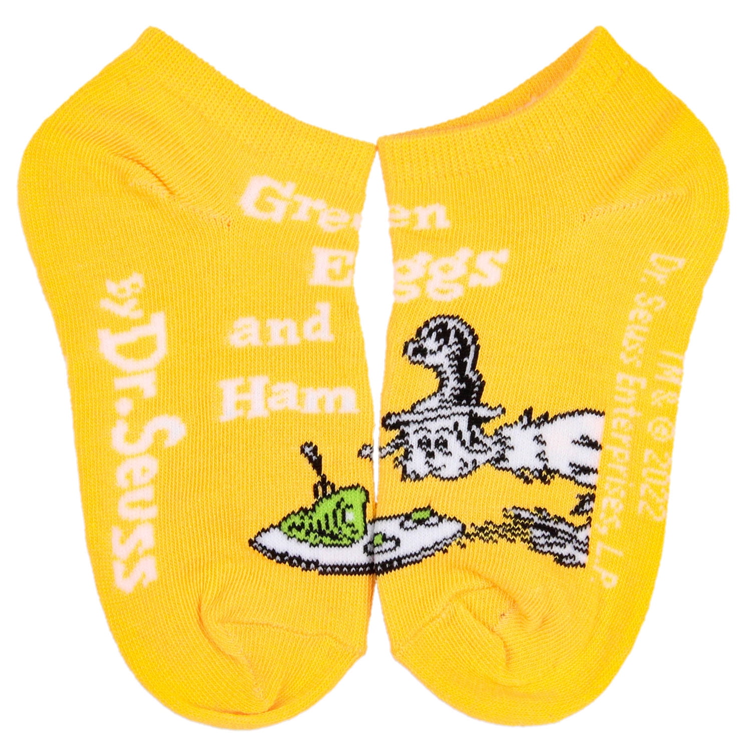 Dr. Seuss Book Titles and Characters Kids Week Of Socks Box Set Crew and Ankle Mix And Match 7 Pairs